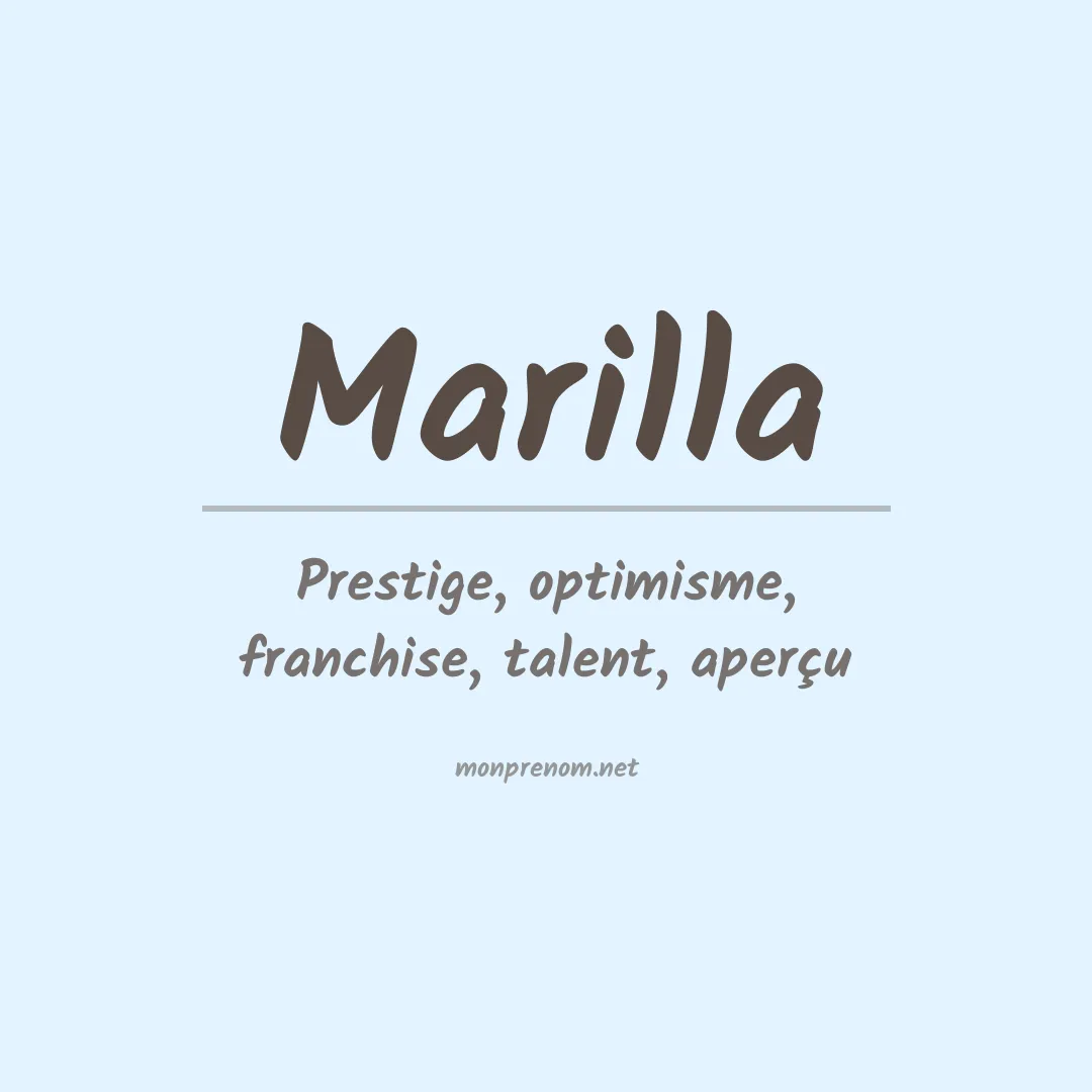 Prénom Marilla