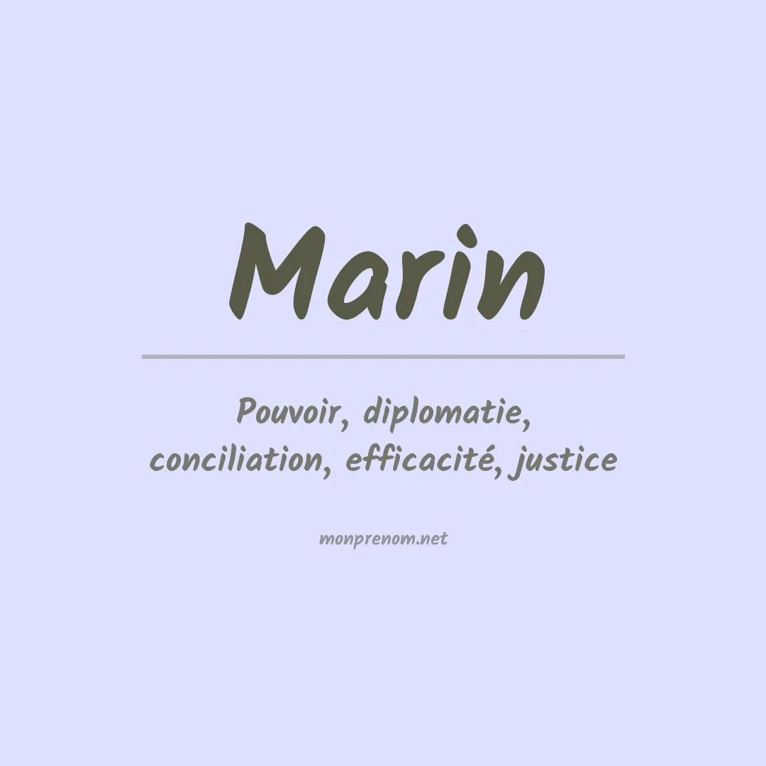 Prénom Marin
