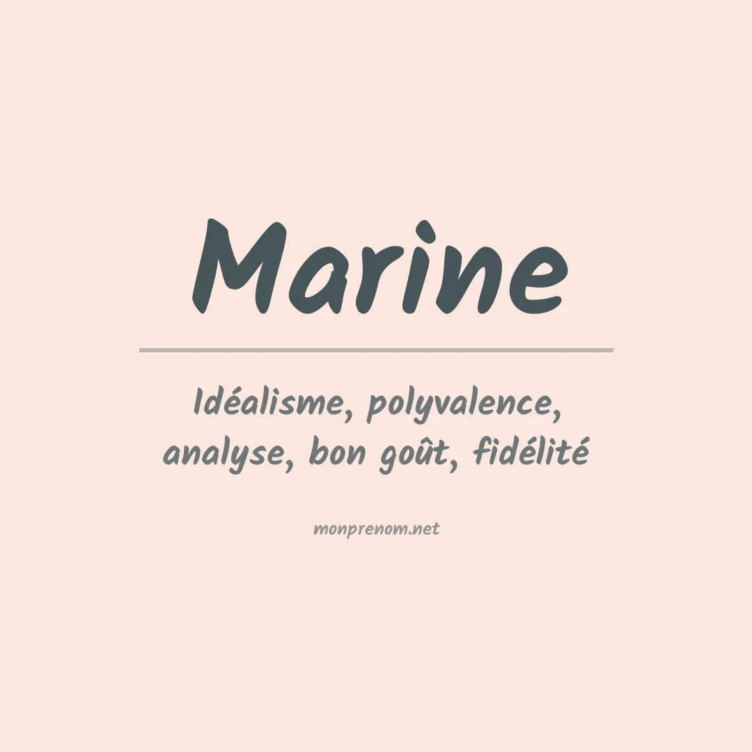 Prénom Marine
