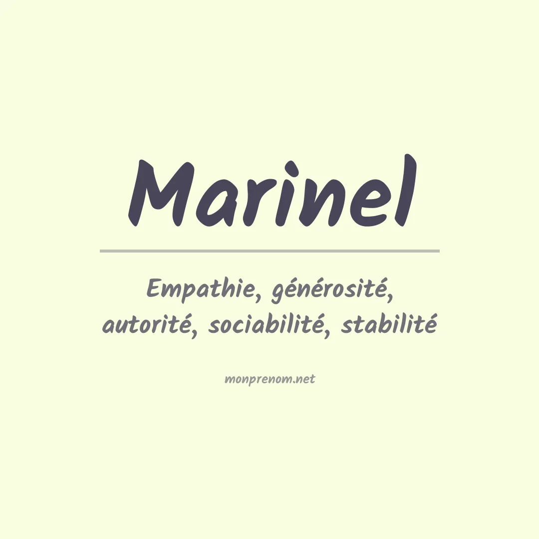 Prénom Marinel