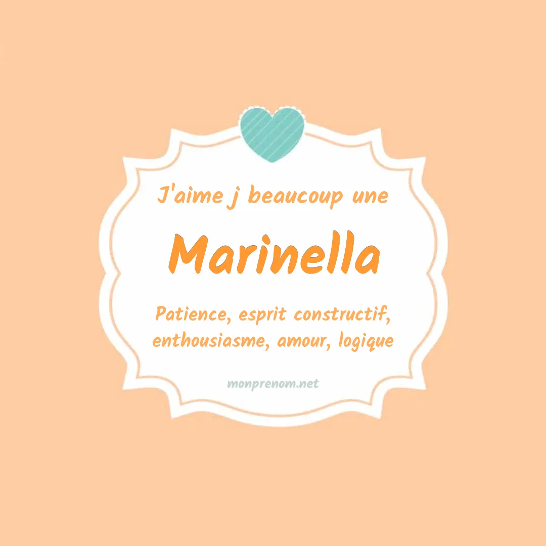 J'aime beaucoup Marinella
