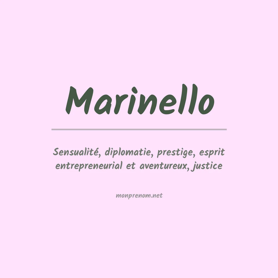Prénom Marinello