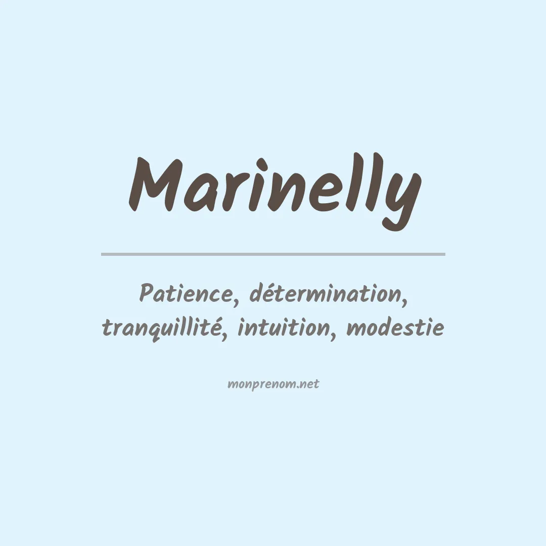 Signification du prénom Marinelly