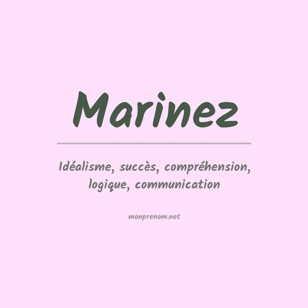 Prénom Marinez
