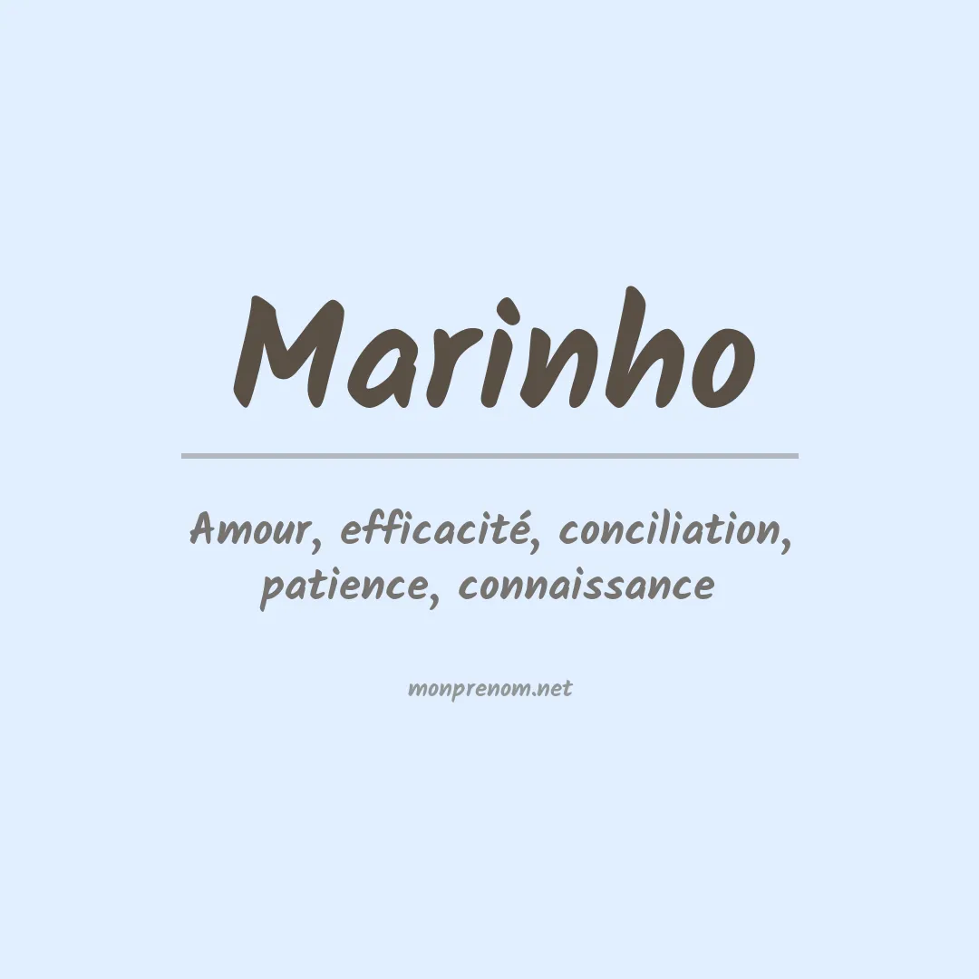 Signification du prénom Marinho