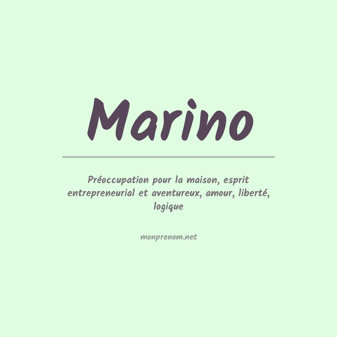 Prénom Marino