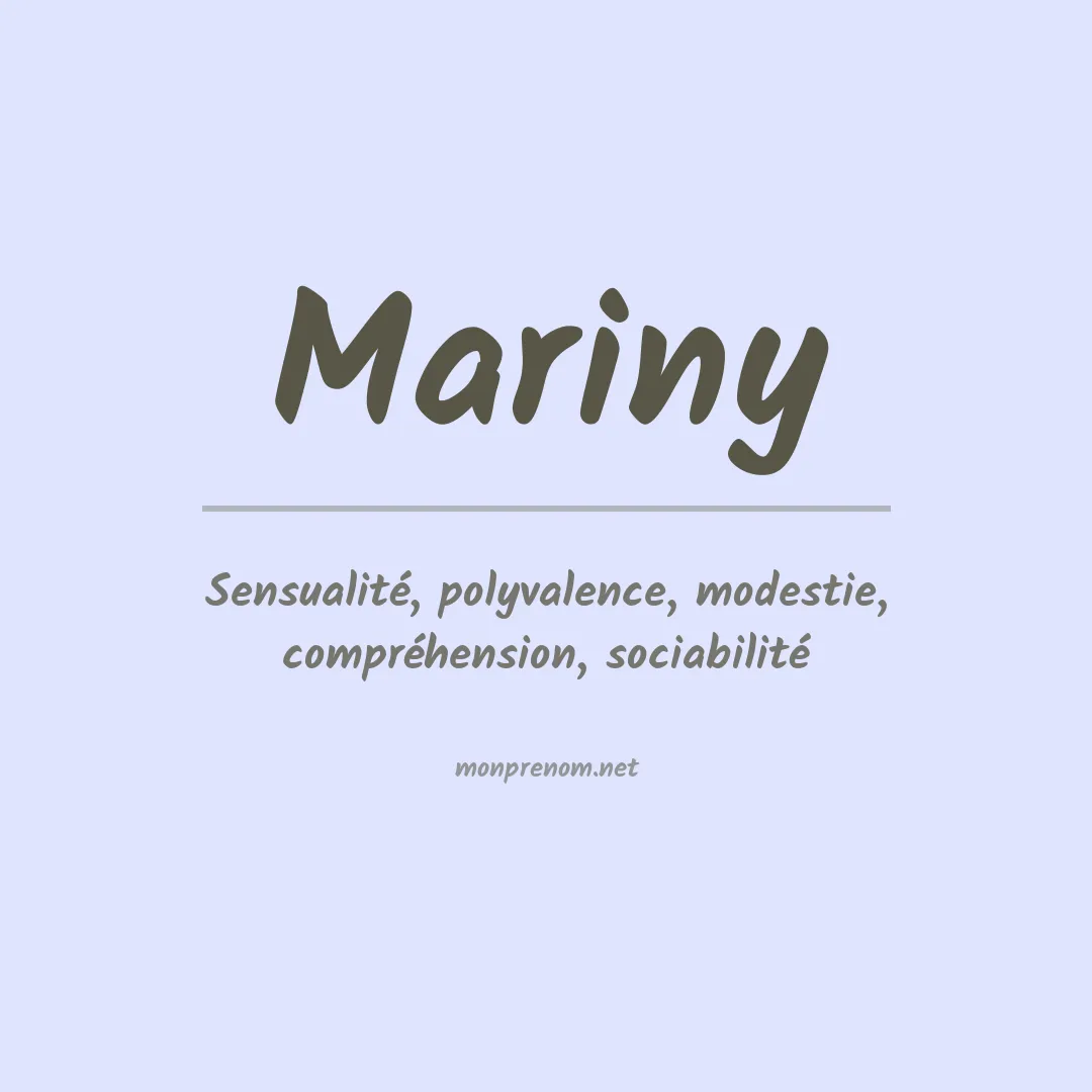 Prénom Mariny