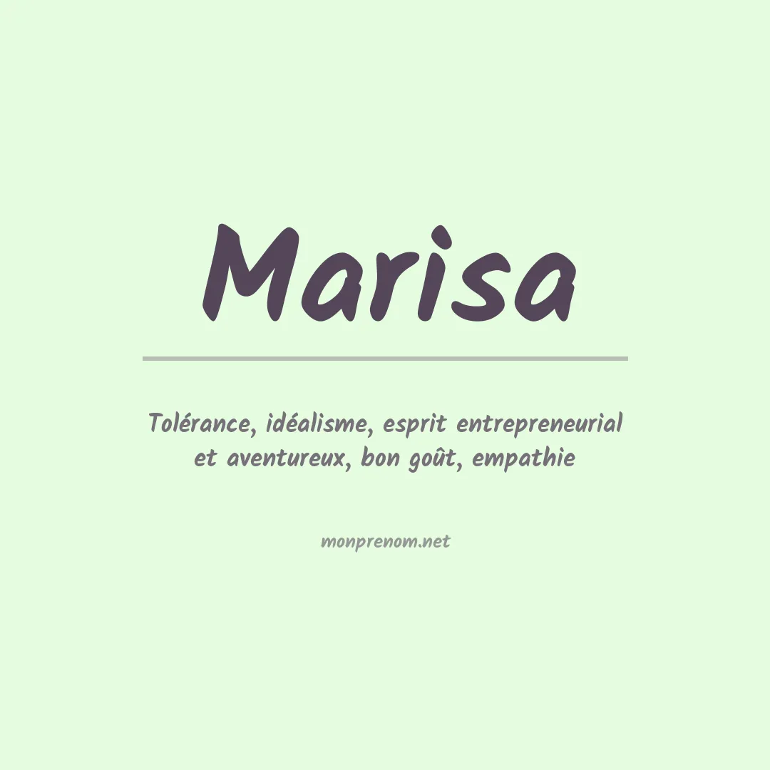 Prénom Marisa