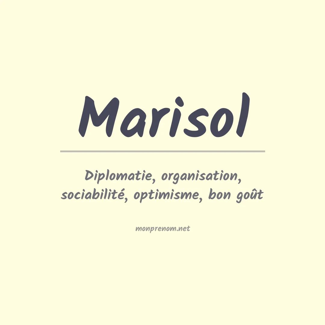 Prénom Marisol