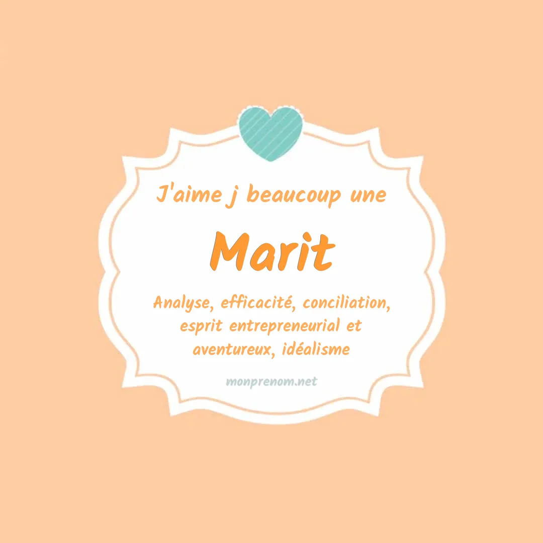 J'aime beaucoup Marit