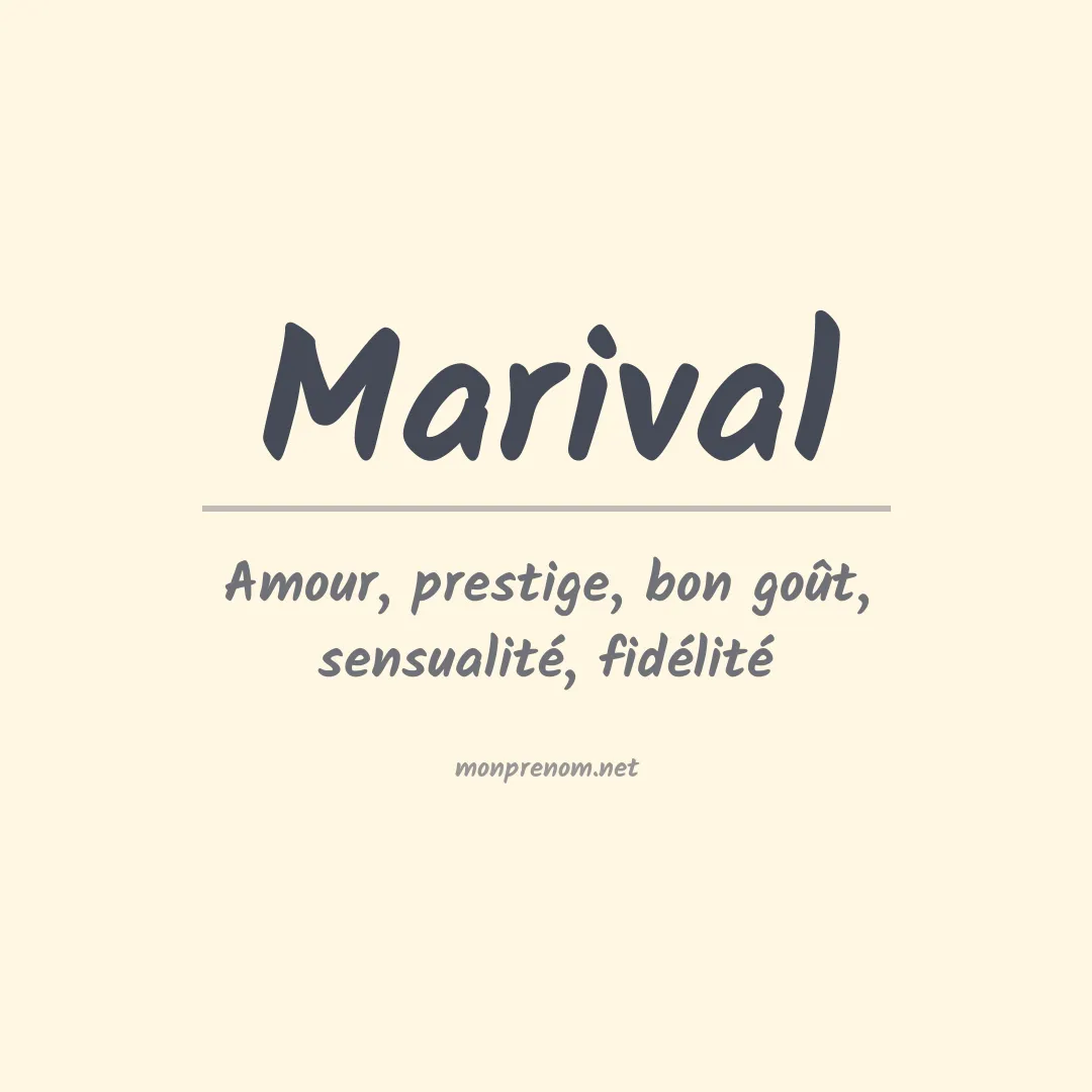 Prénom Marival