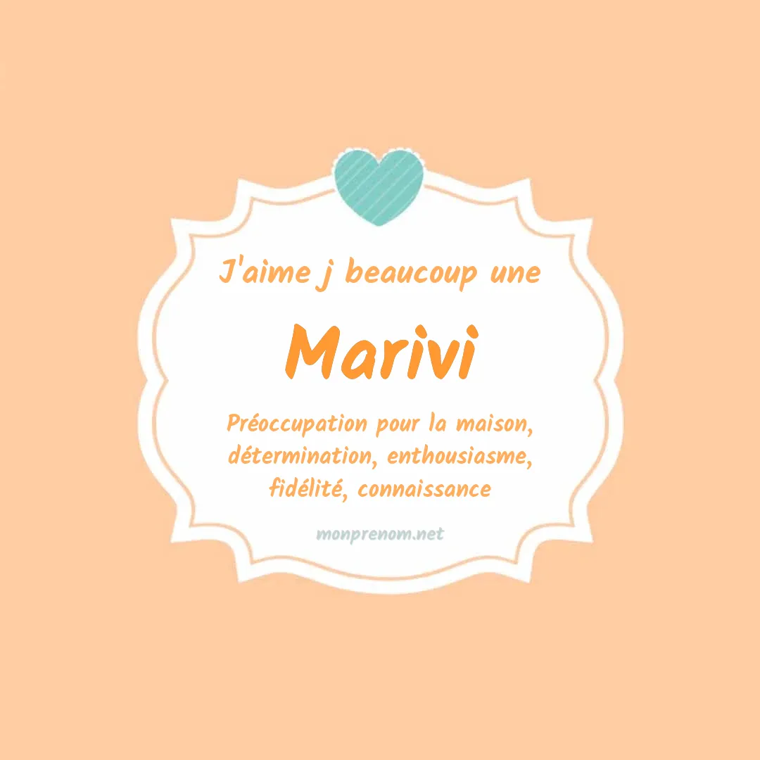 J'aime beaucoup Marivi