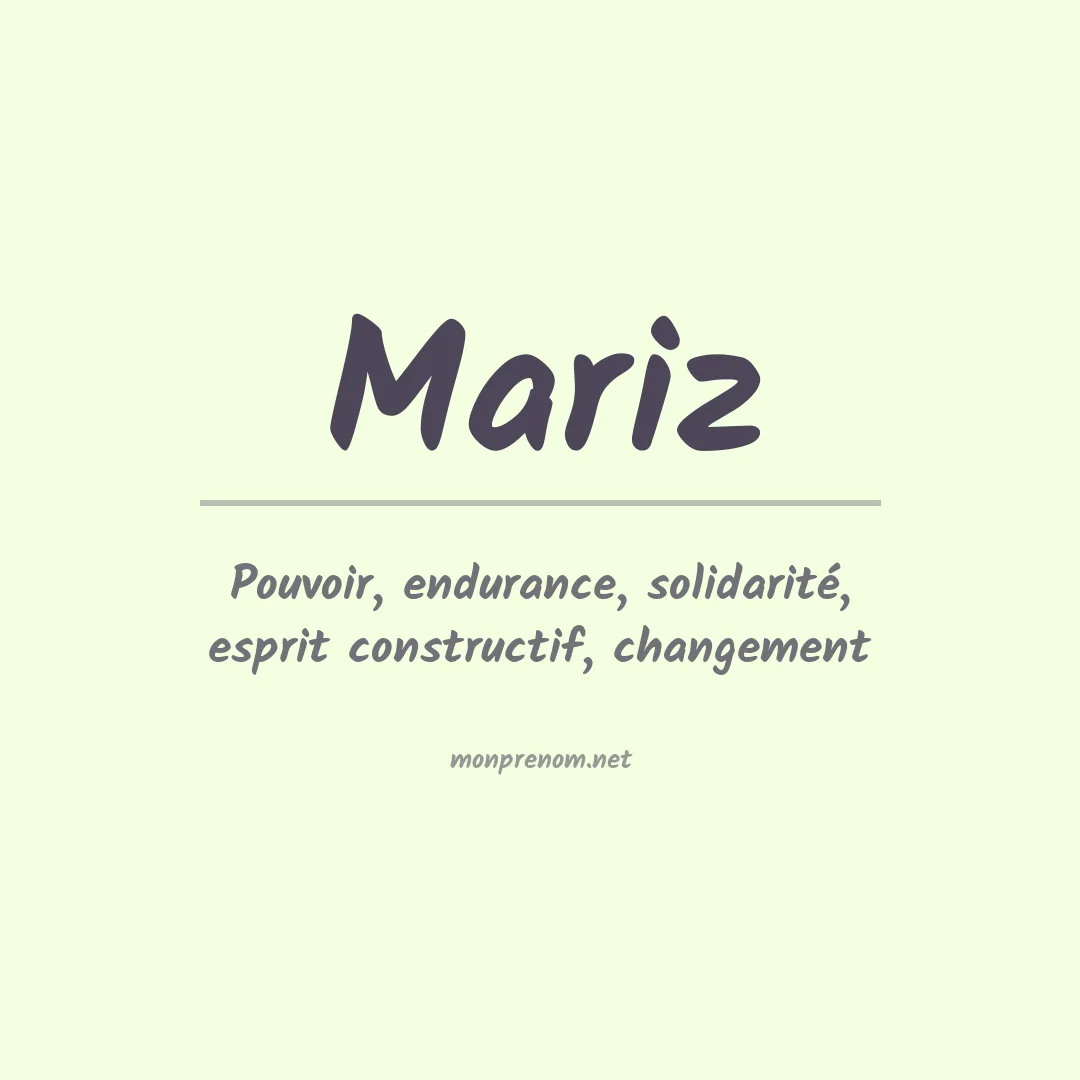 Prénom Mariz