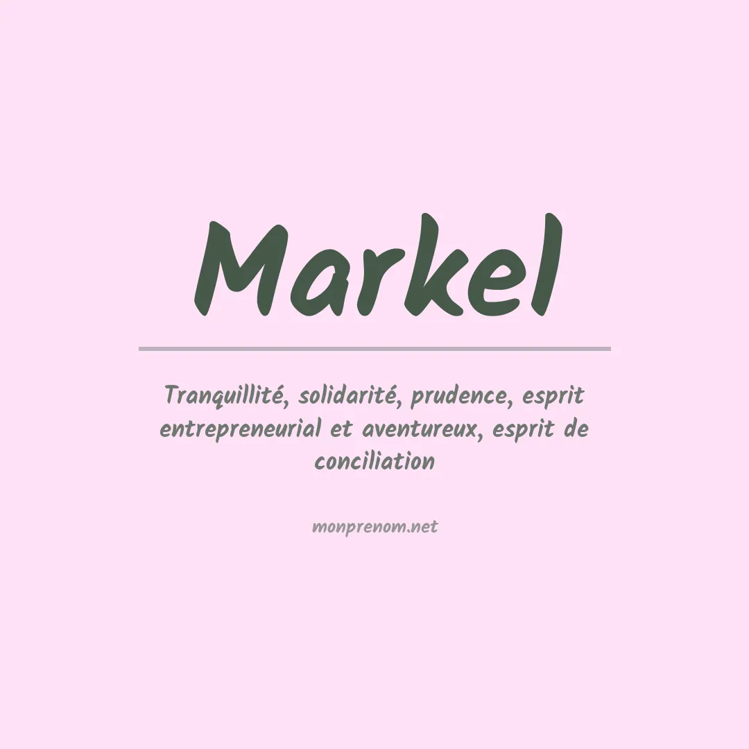 Prénom Markel