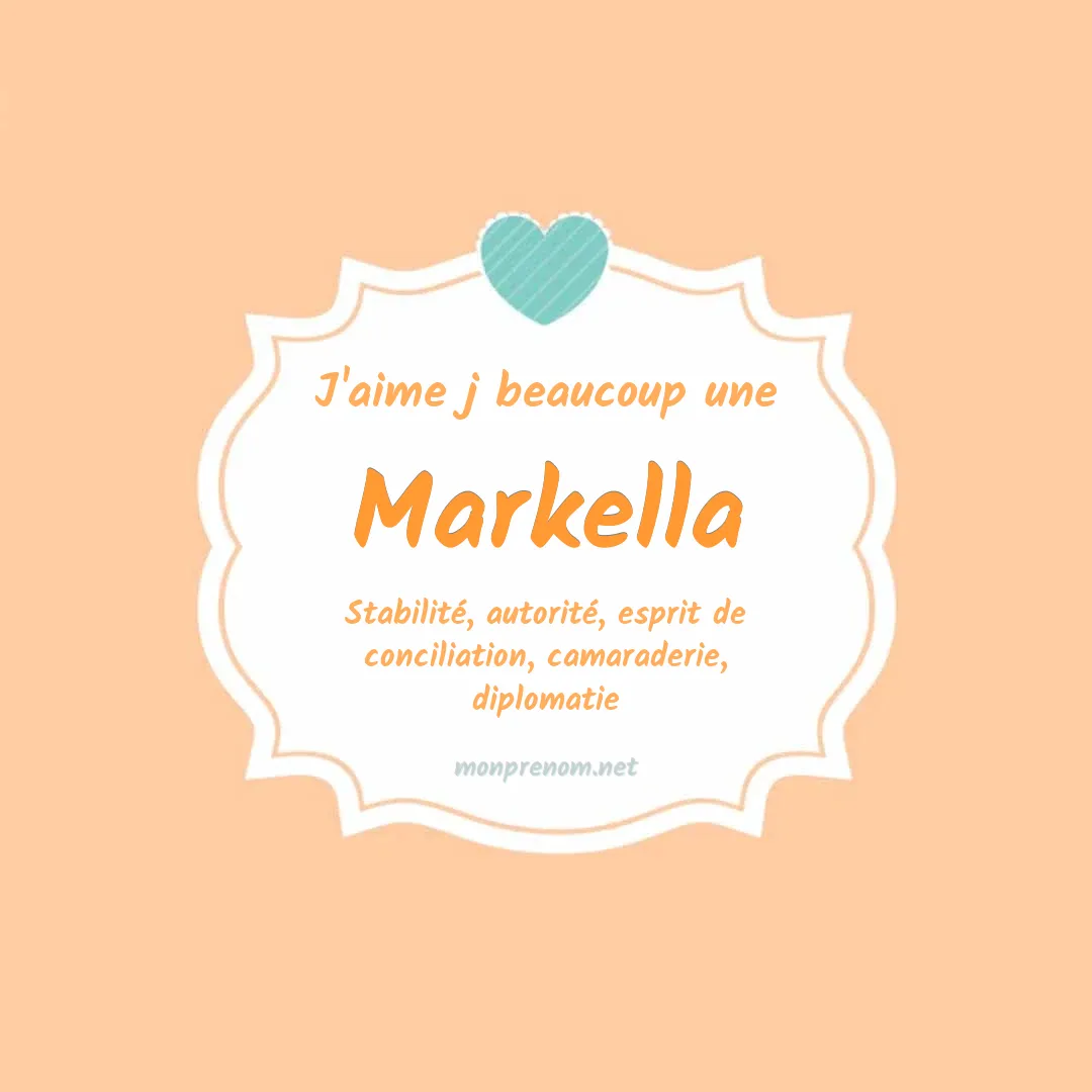 J'aime beaucoup Markella