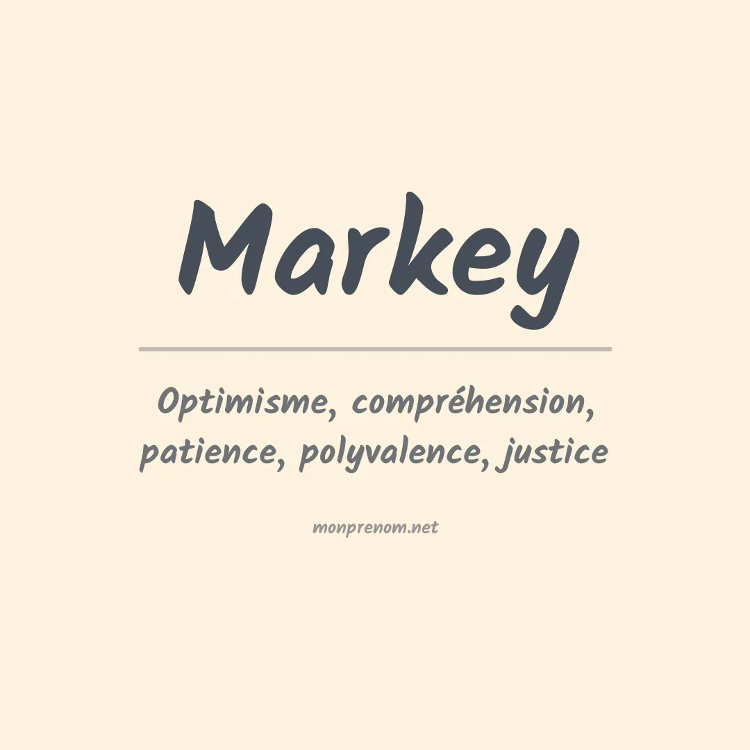 Prénom Markey