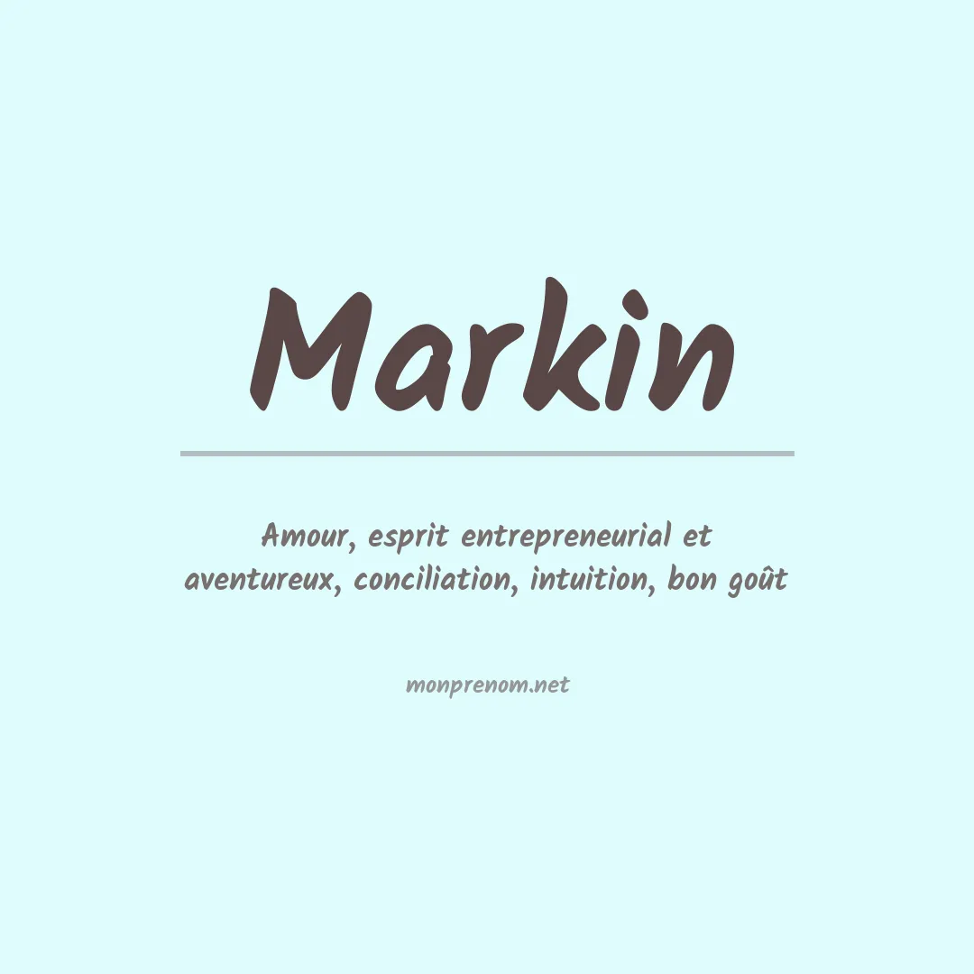 Prénom Markin