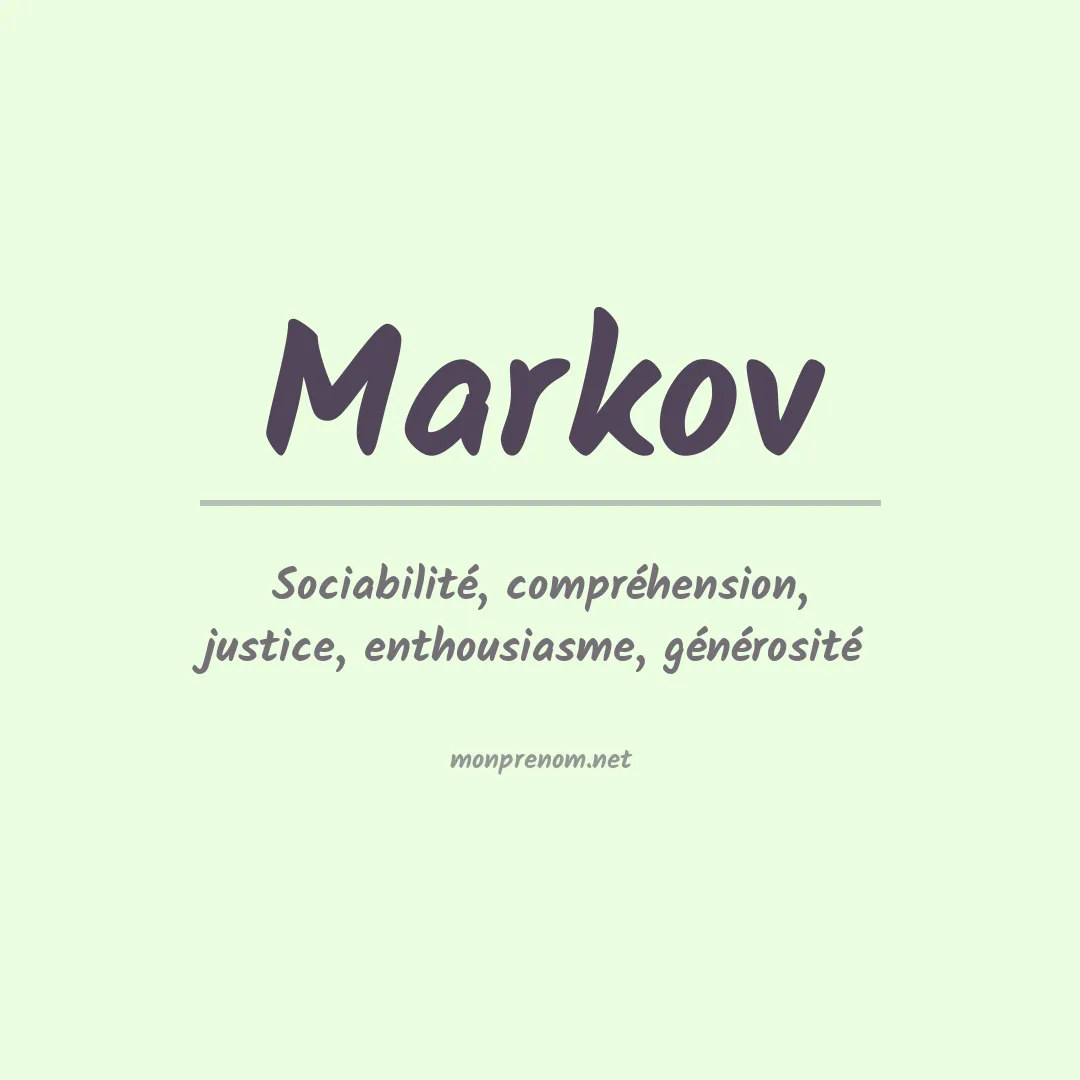 Prénom Markov