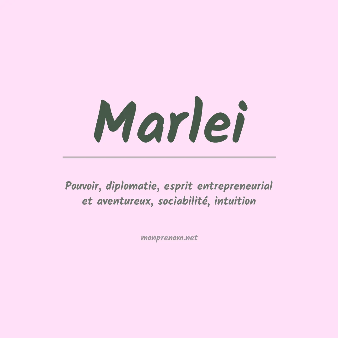 Prénom Marlei