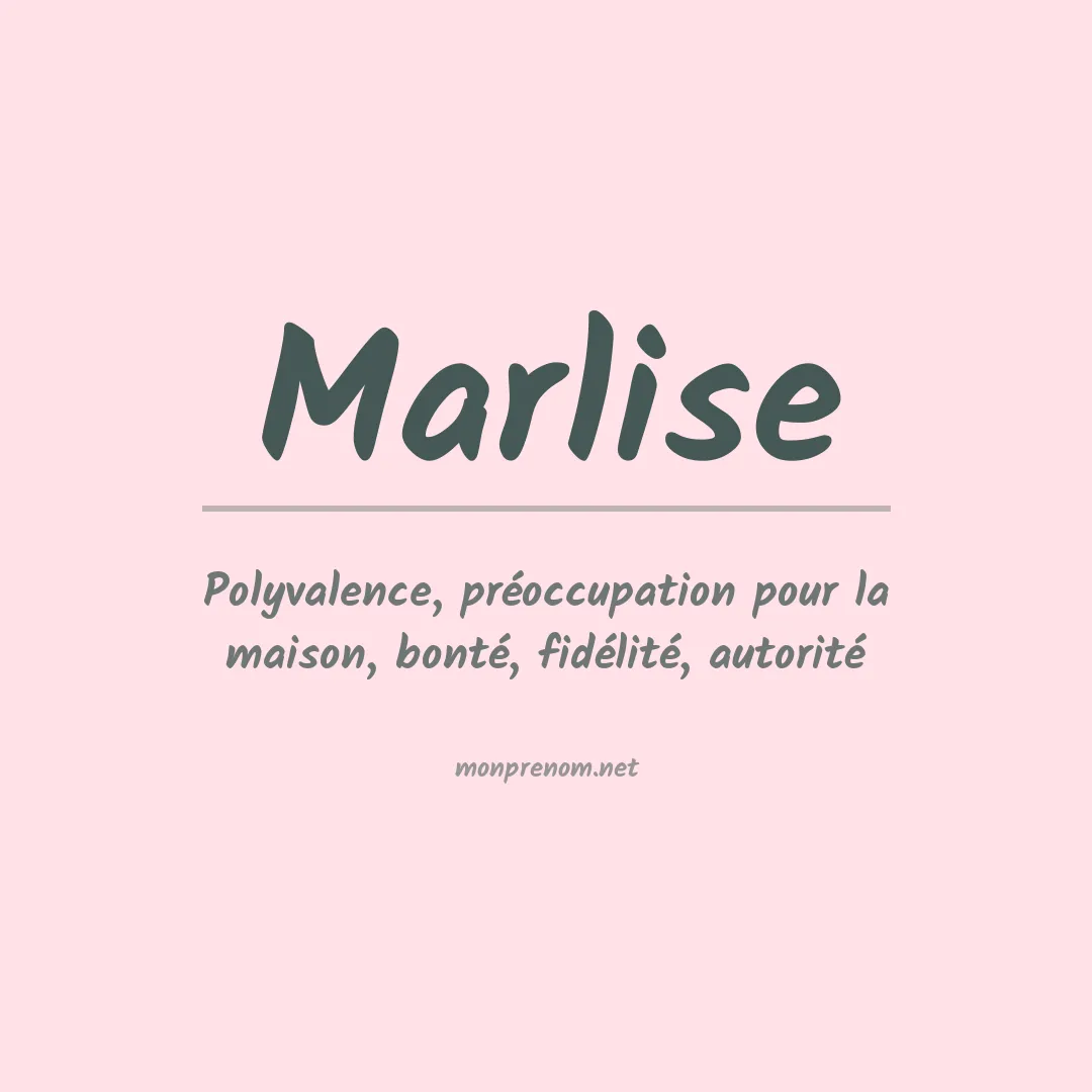 Prénom Marlise