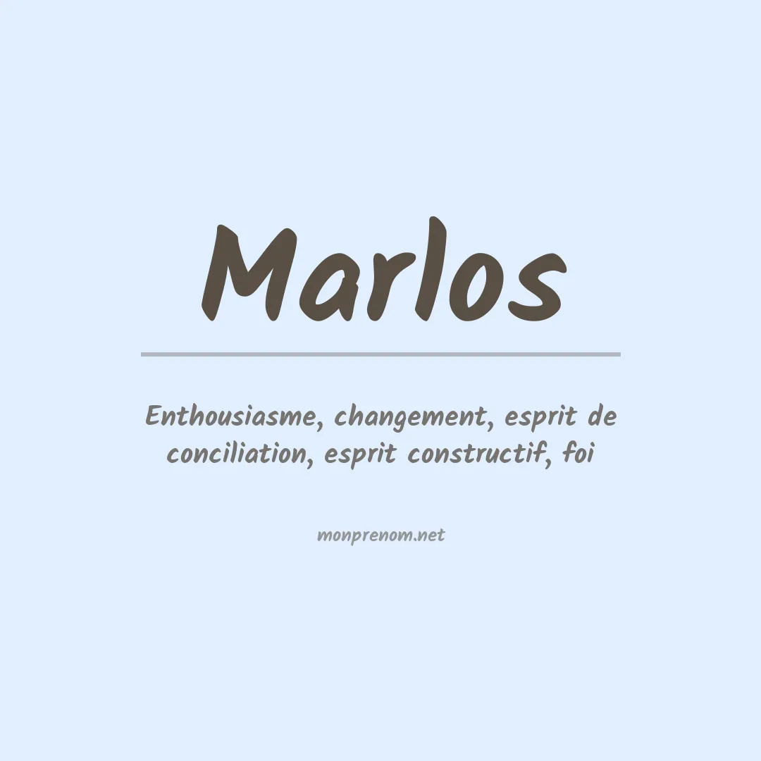Signification du prénom Marlos