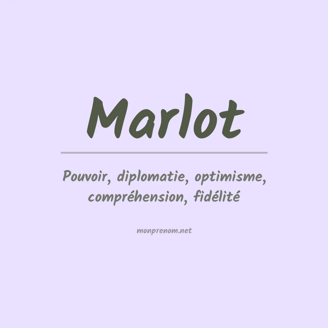 Prénom Marlot
