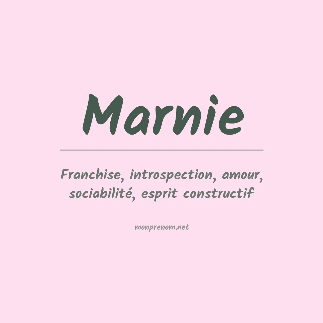 Prénom Marnie