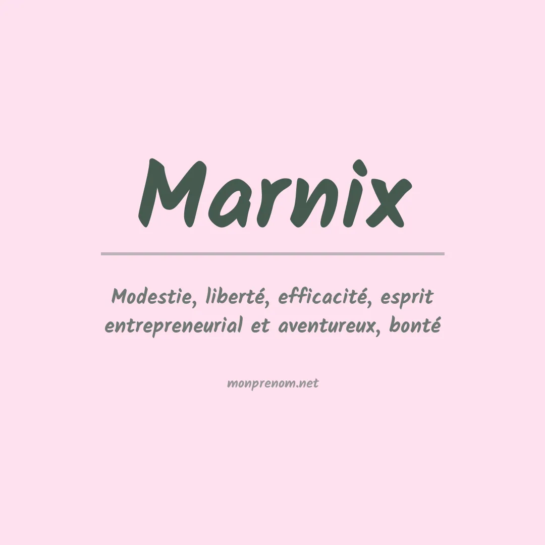 Prénom Marnix