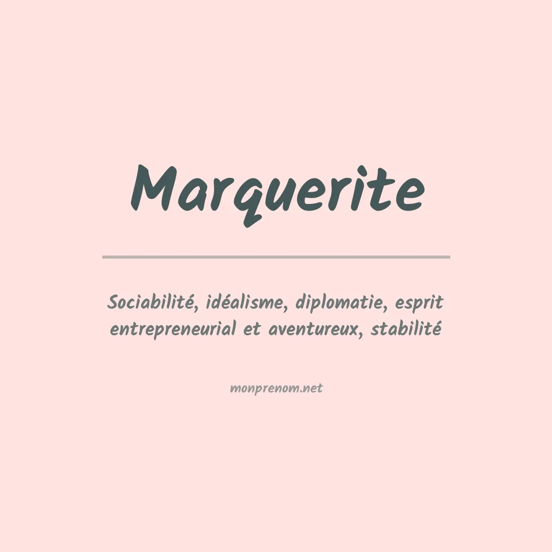 Signification du prénom Marquerite