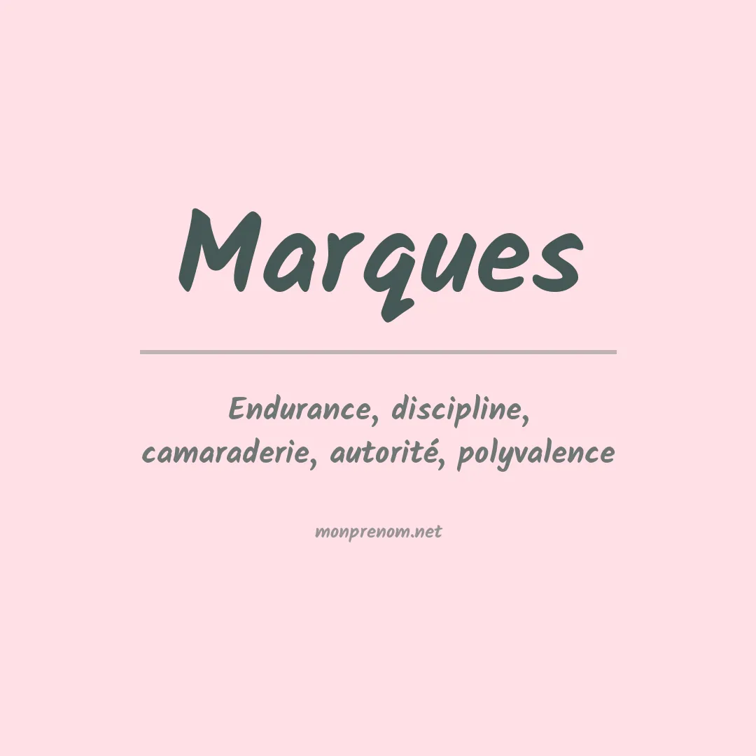 Prénom Marques
