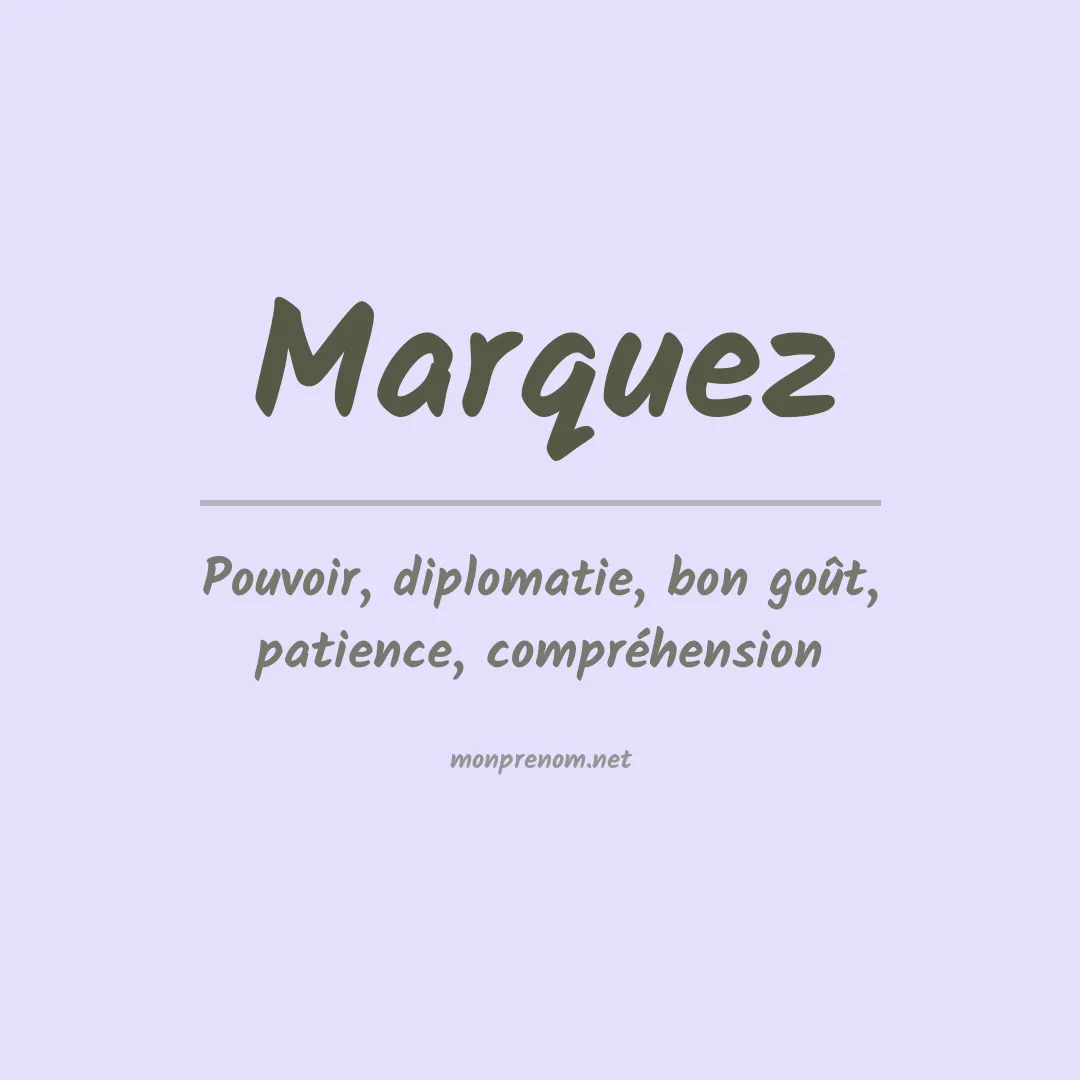 Prénom Marquez