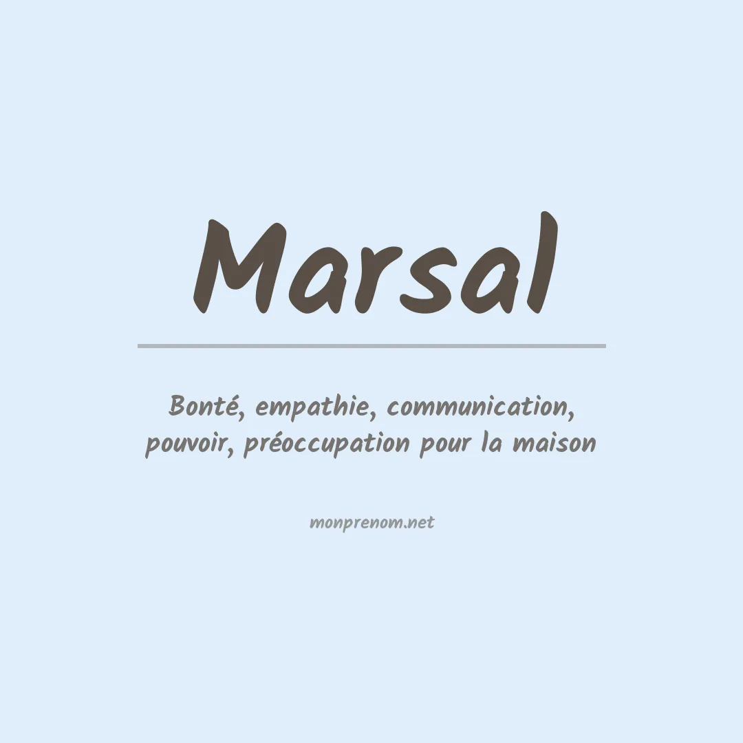 Prénom Marsal