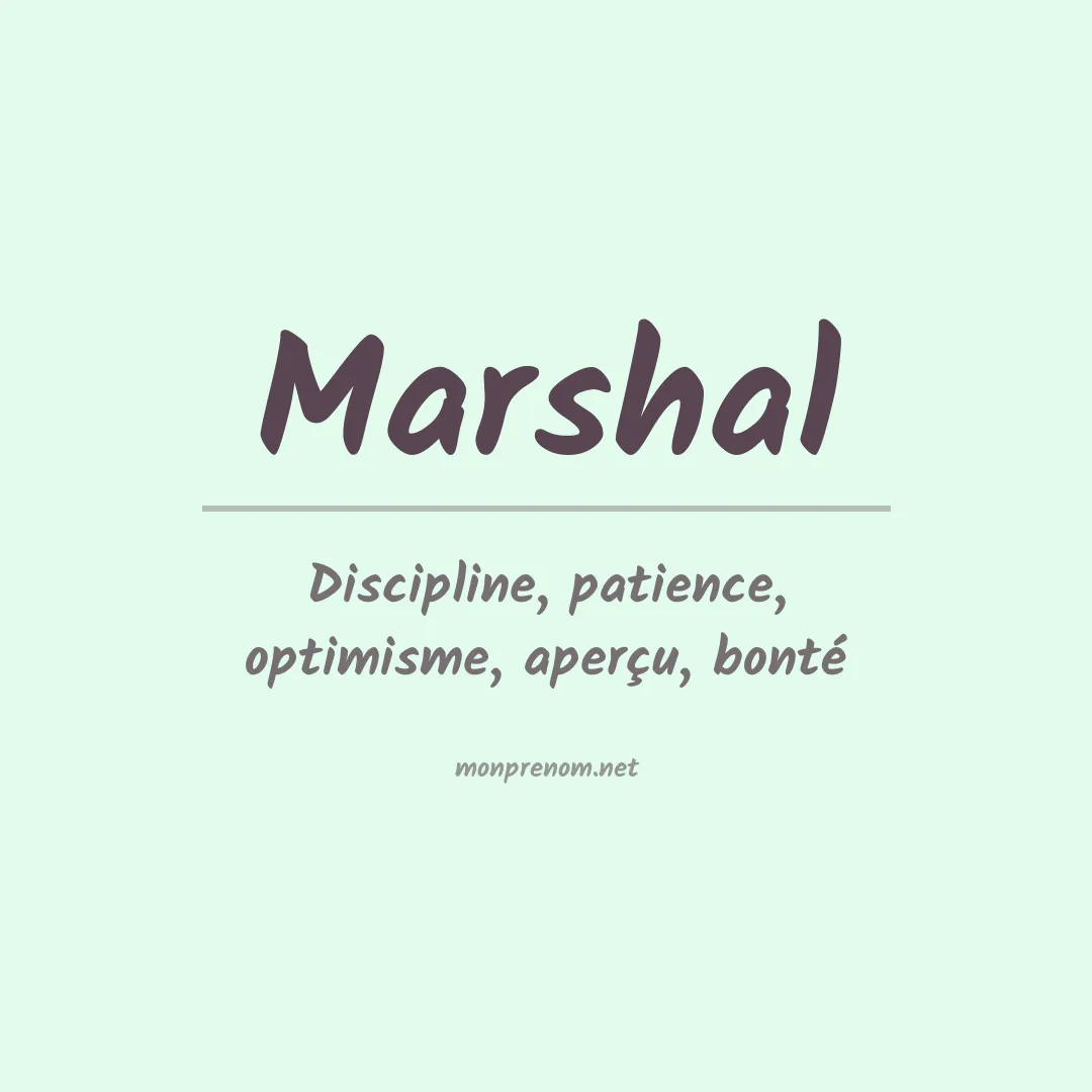Prénom Marshal