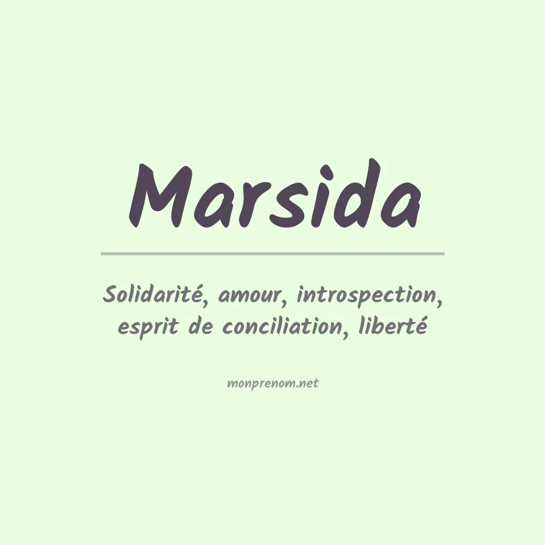 Prénom Marsida