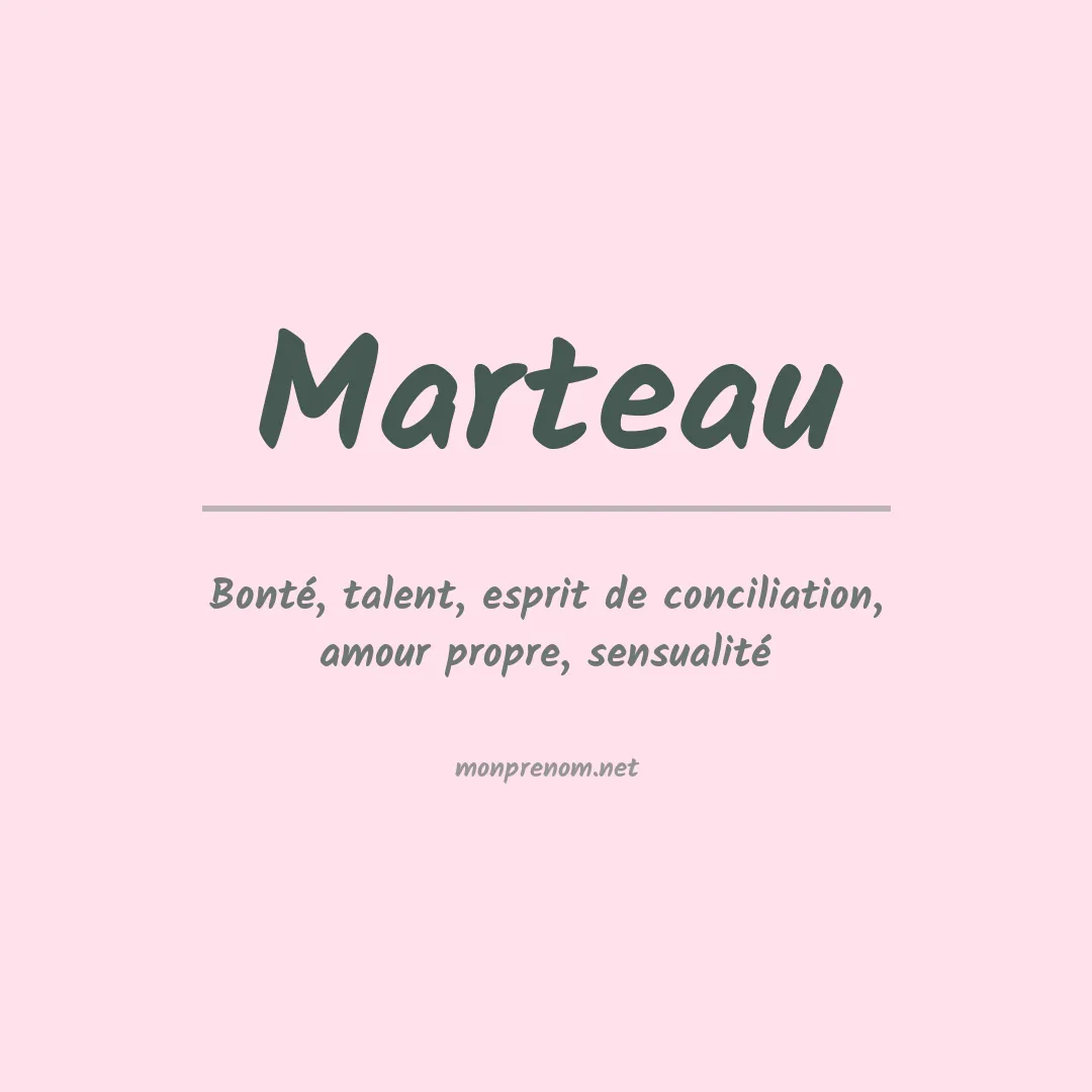 Signification du prénom Marteau