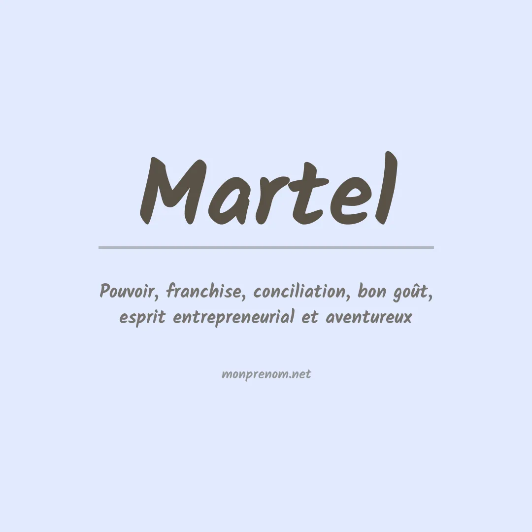 Prénom Martel