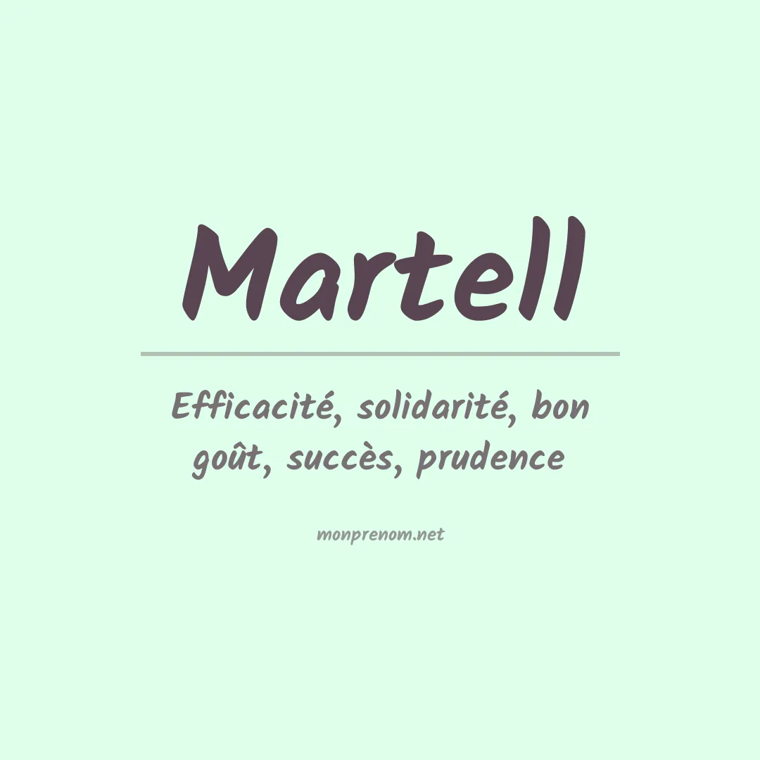 Prénom Martell