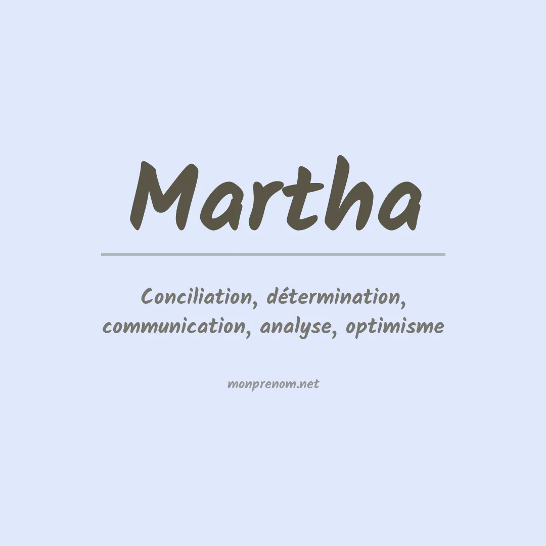 Prénom Martha