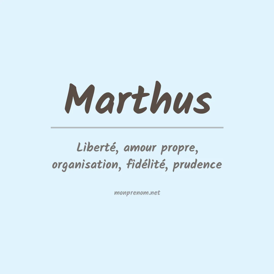 Prénom Marthus