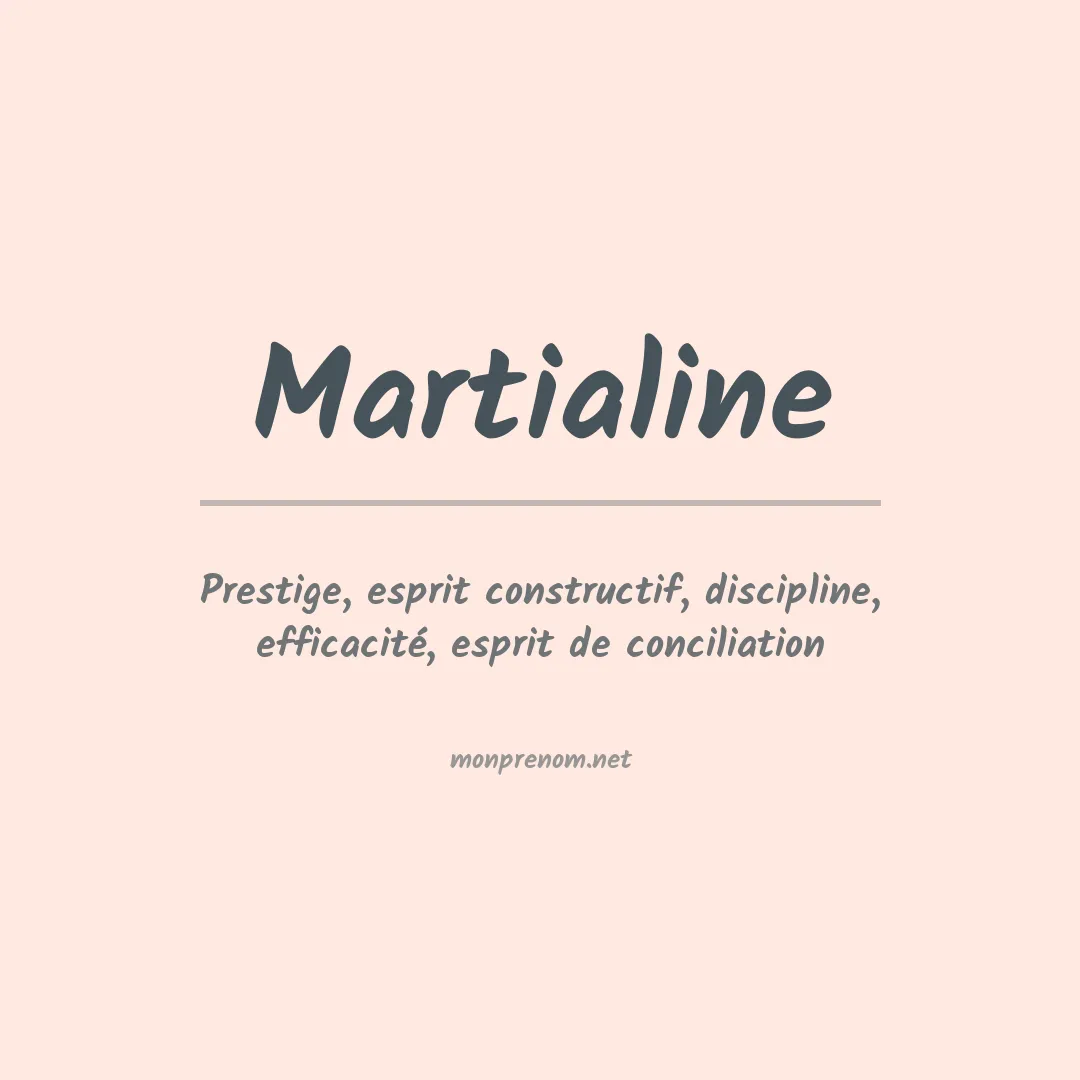 Signification du prénom Martialine