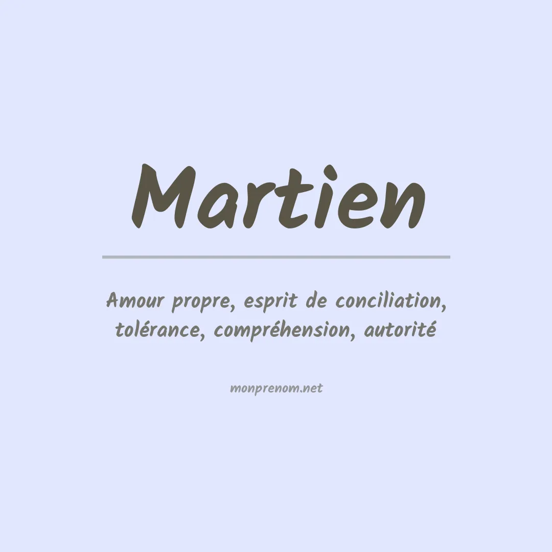 Prénom Martien