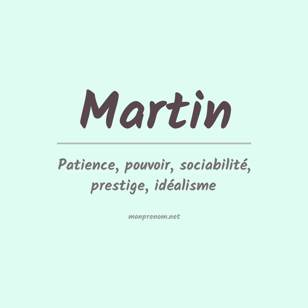 Prénom Martin