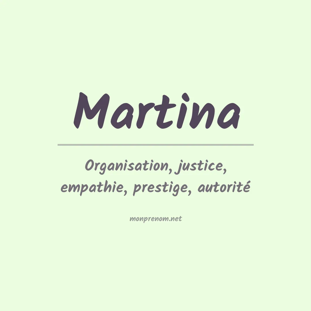Prénom Martina