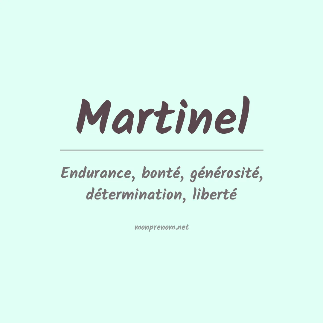 Signification du prénom Martinel