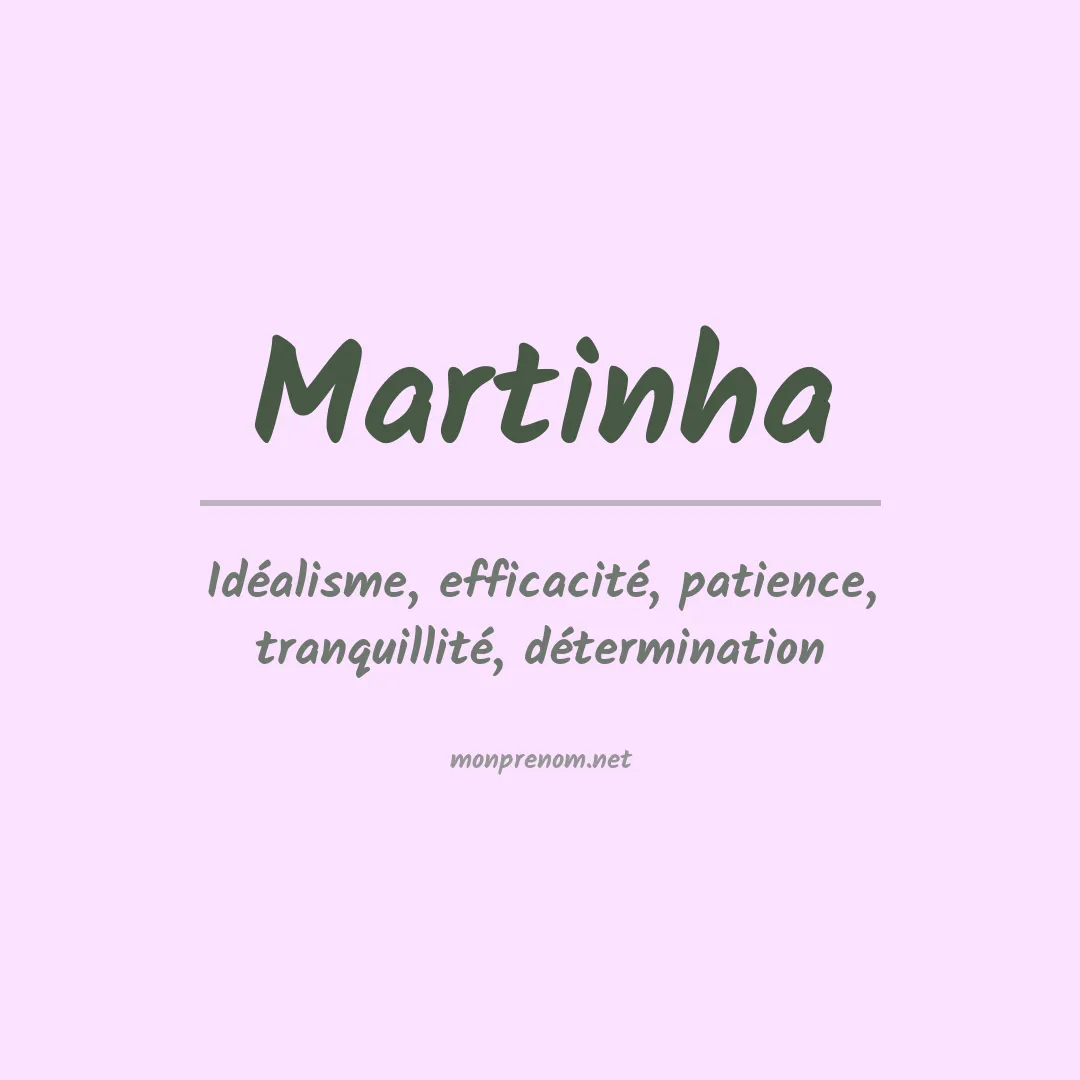 Prénom Martinha