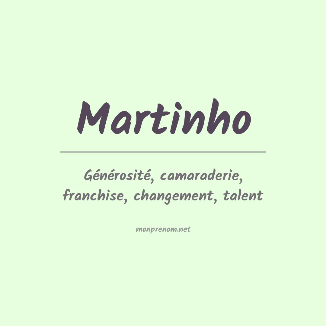 Prénom Martinho