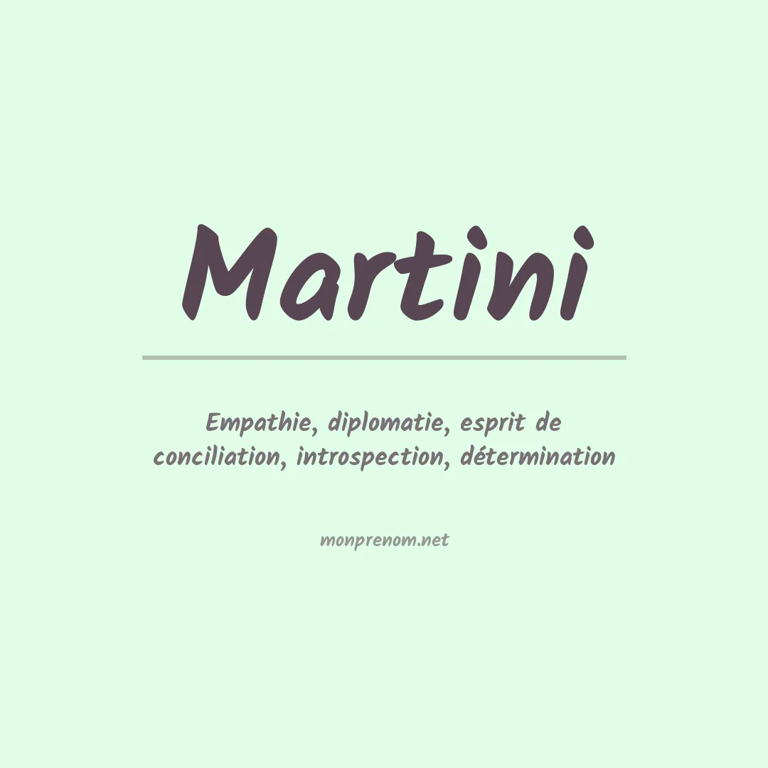 Prénom Martini