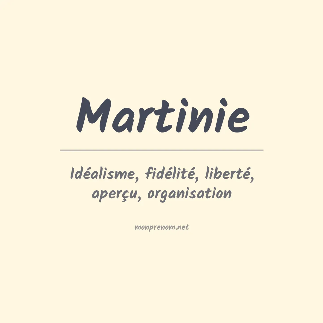 Prénom Martinie
