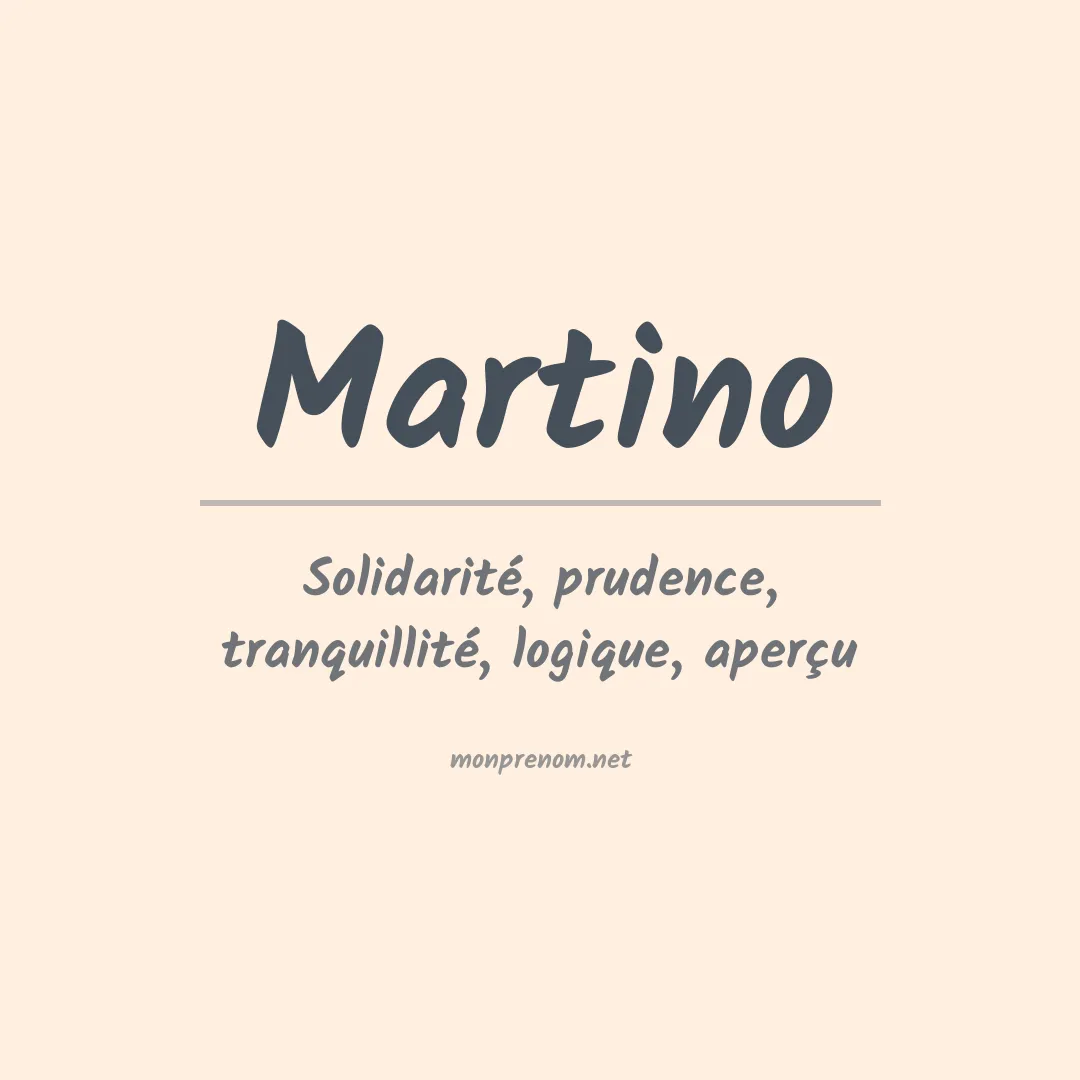Prénom Martino
