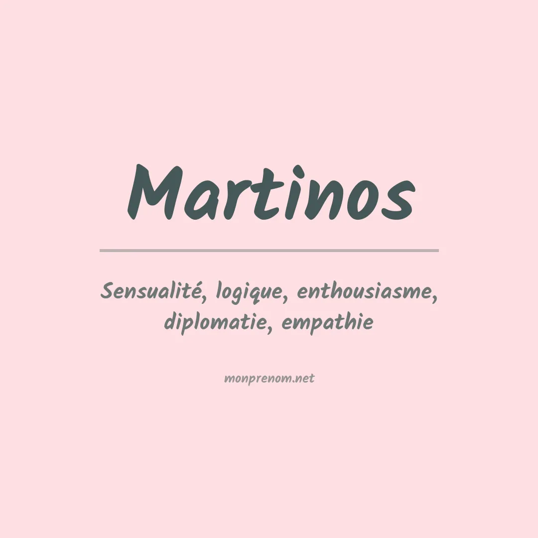 Signification du prénom Martinos